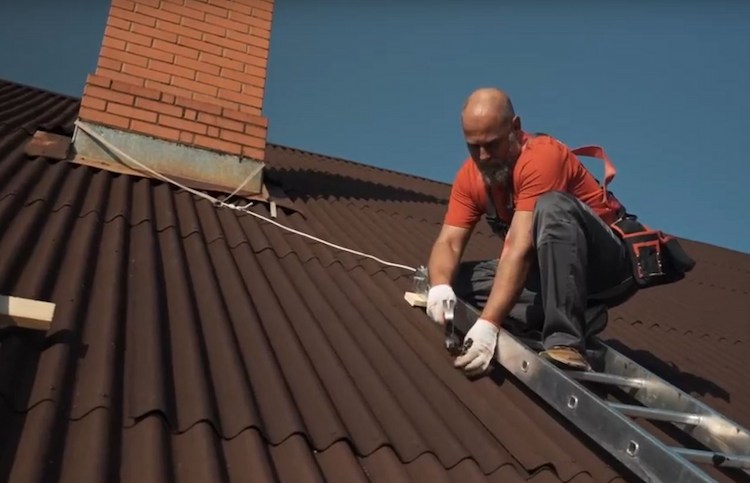 Монтаж ондулина