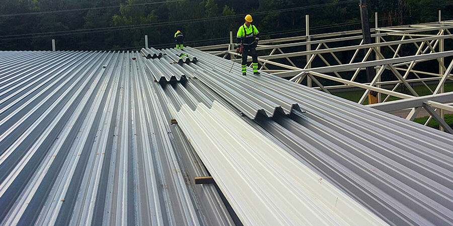 Монтаж профнастила